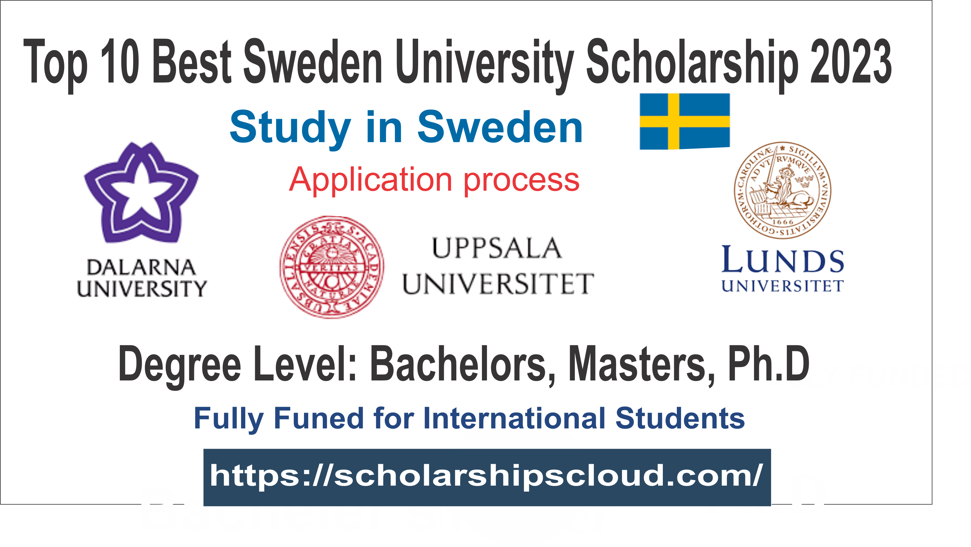 phd scholarships in sweden for international students 2023